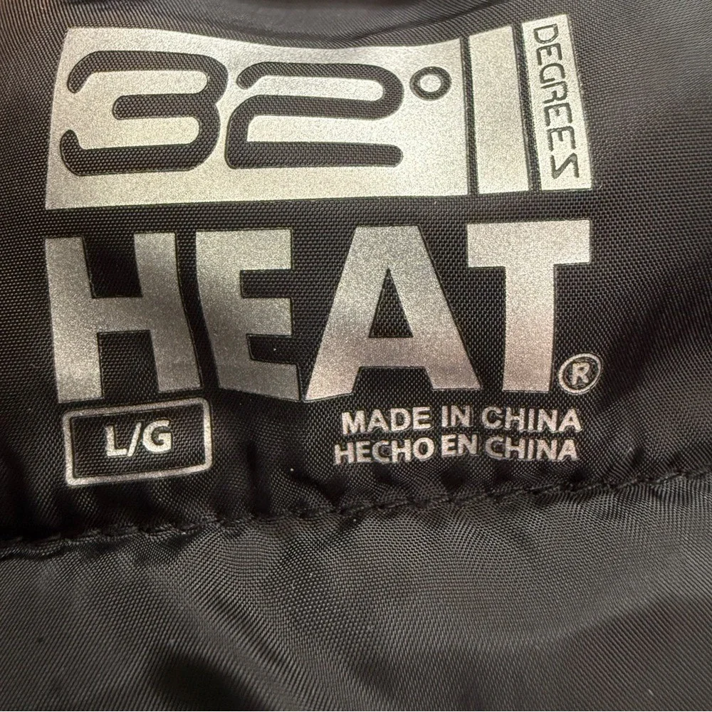 32 Degrees Heat‎ Puffer Jacket Black Large Women's - Picture 2 of 9